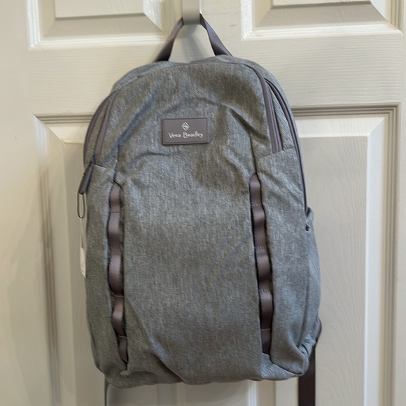 NEW Vera Bradley Lighten Up Sporty Backpack in Medium Heather Gray - Picture 5 of 16